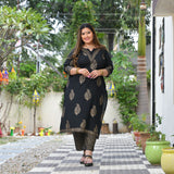 black-gold-block-printed-cotton-kurta