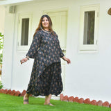 Nomadic Knots Black Ikkat Dress