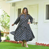 Nomadic Knots Black Ikkat Dress