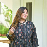 Nomadic Knots Black Ikkat Dress