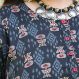 Nomadic Knots Black Ikkat Dress