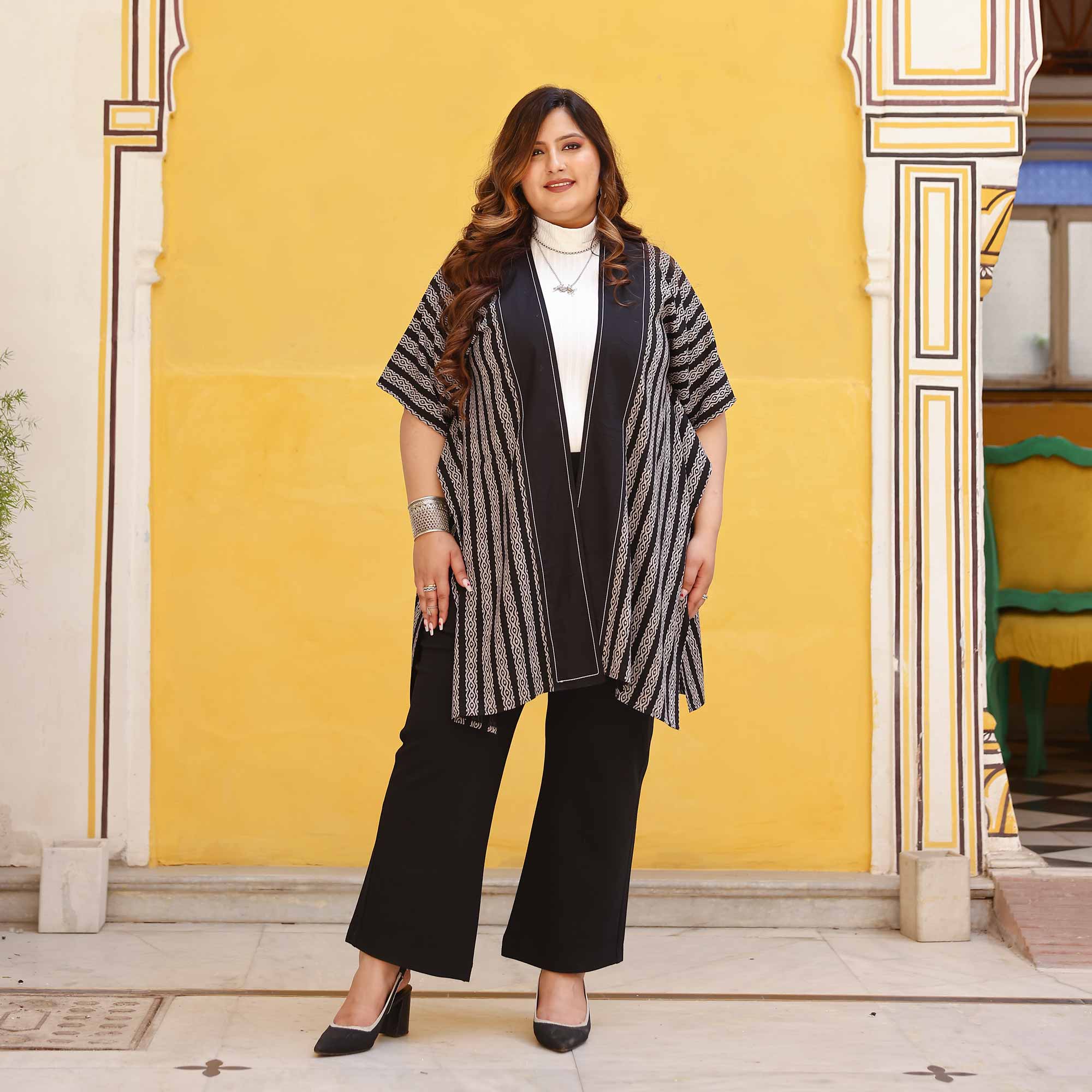 Spin The Shadow Cotton Lycra Free Style Shrug