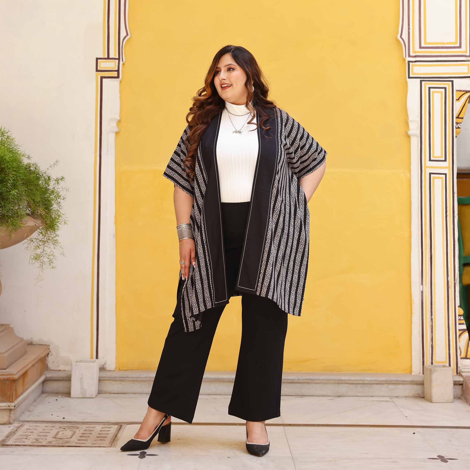 Spin The Shadow Cotton Lycra Free Style Shrug