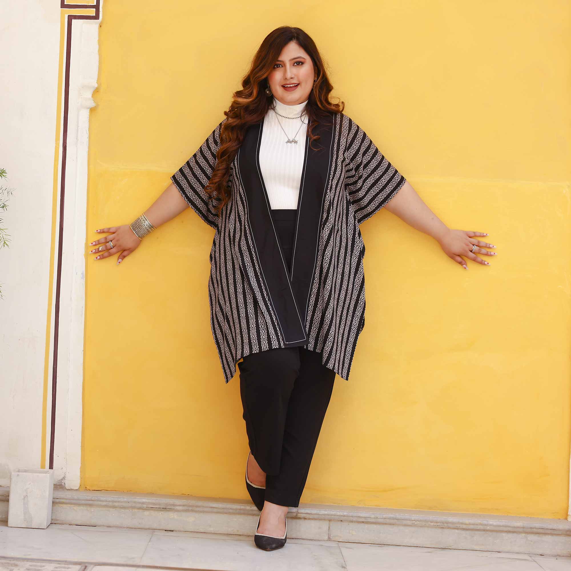 Spin The Shadow Cotton Lycra Free Style Shrug