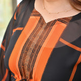 Blazing Black Georgette Kaftan Co-Ord Set