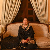 Dazzling Nightfall Scalloped Sequin Sharara Set