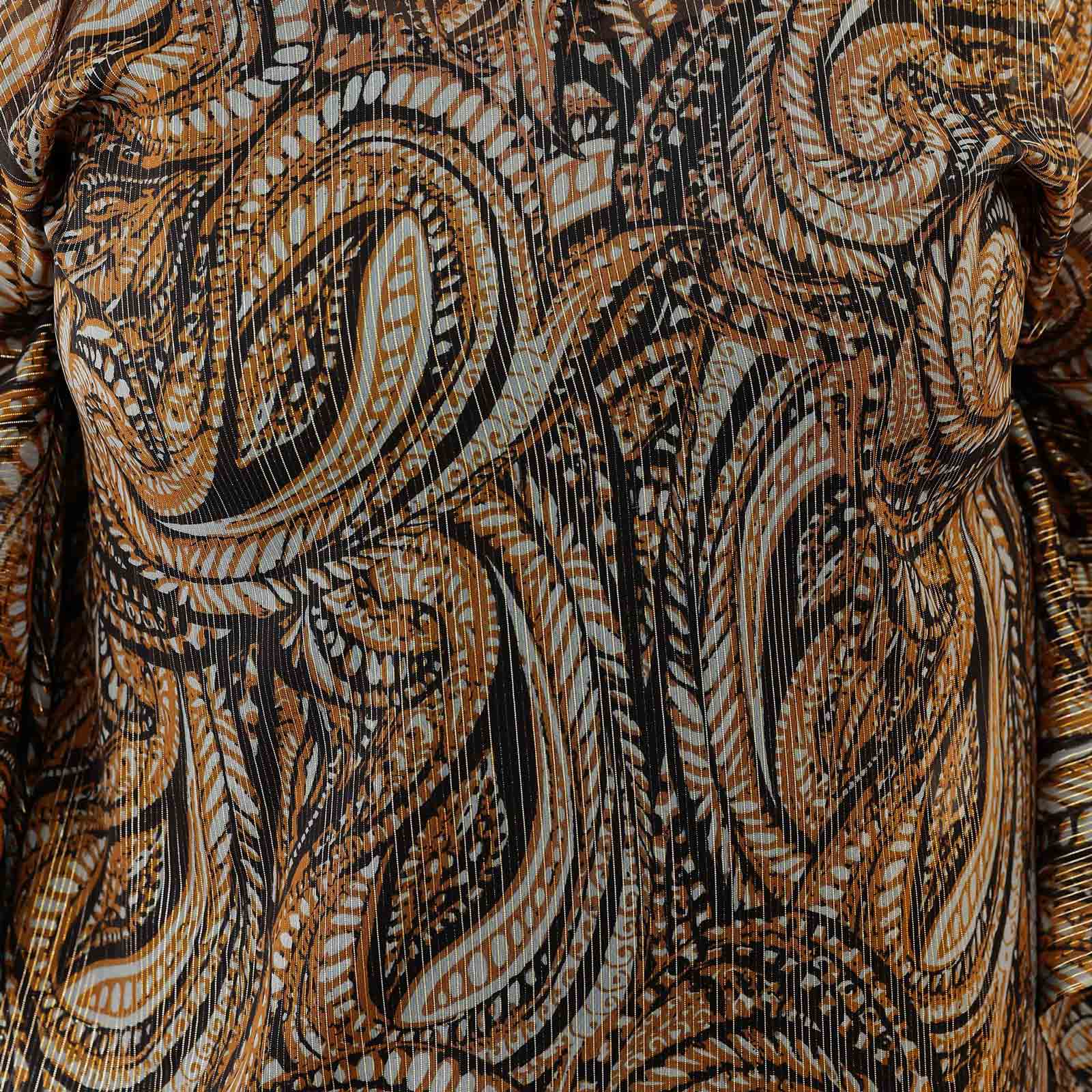 Black Paisley Metallic Kaftan Co-Ord Set