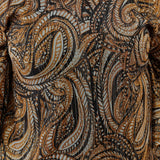 Black Paisley Metallic Kaftan Co-Ord Set