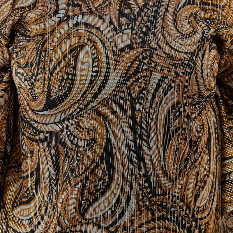 Black Paisley Metallic Kaftan Co-Ord Set