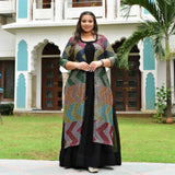 Dazzling Sequin Radiance Georgette Anarkali Cape Set