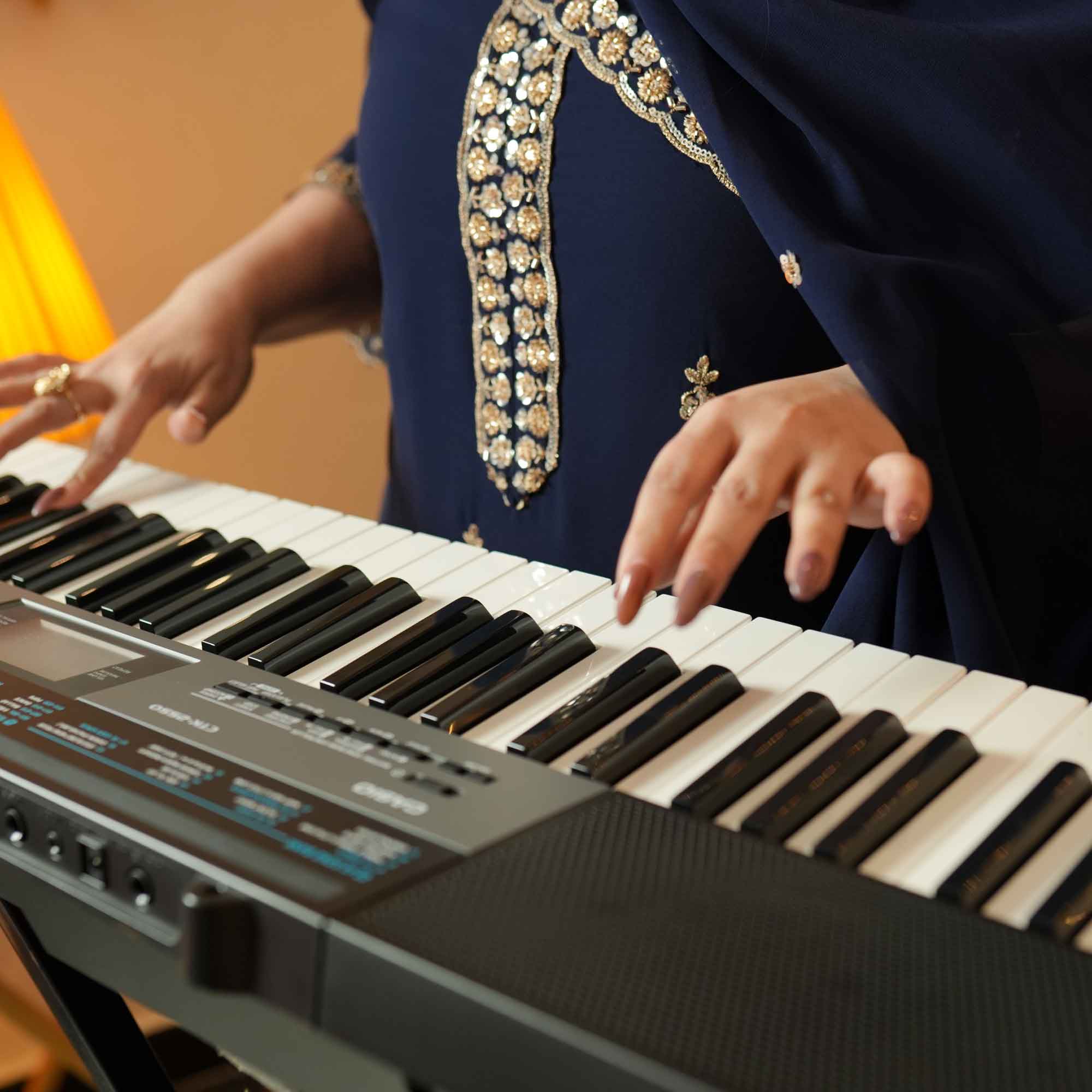 Badan Pe Sitare- Navy Blue Cutdana Embroidered Georgette Suit Set