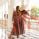 Regal Rosewood Modal Anarkali Set