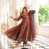 Regal Rosewood Modal Anarkali Set