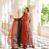 Regal Rosewood Modal Anarkali Set