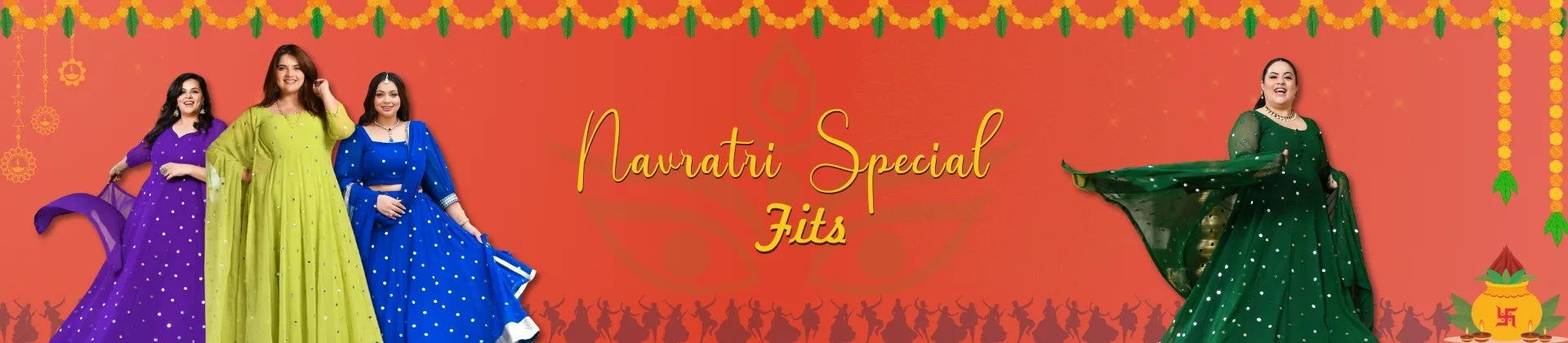 Buy Plus Size Navratri Outfits for Women | Meera Plus Size