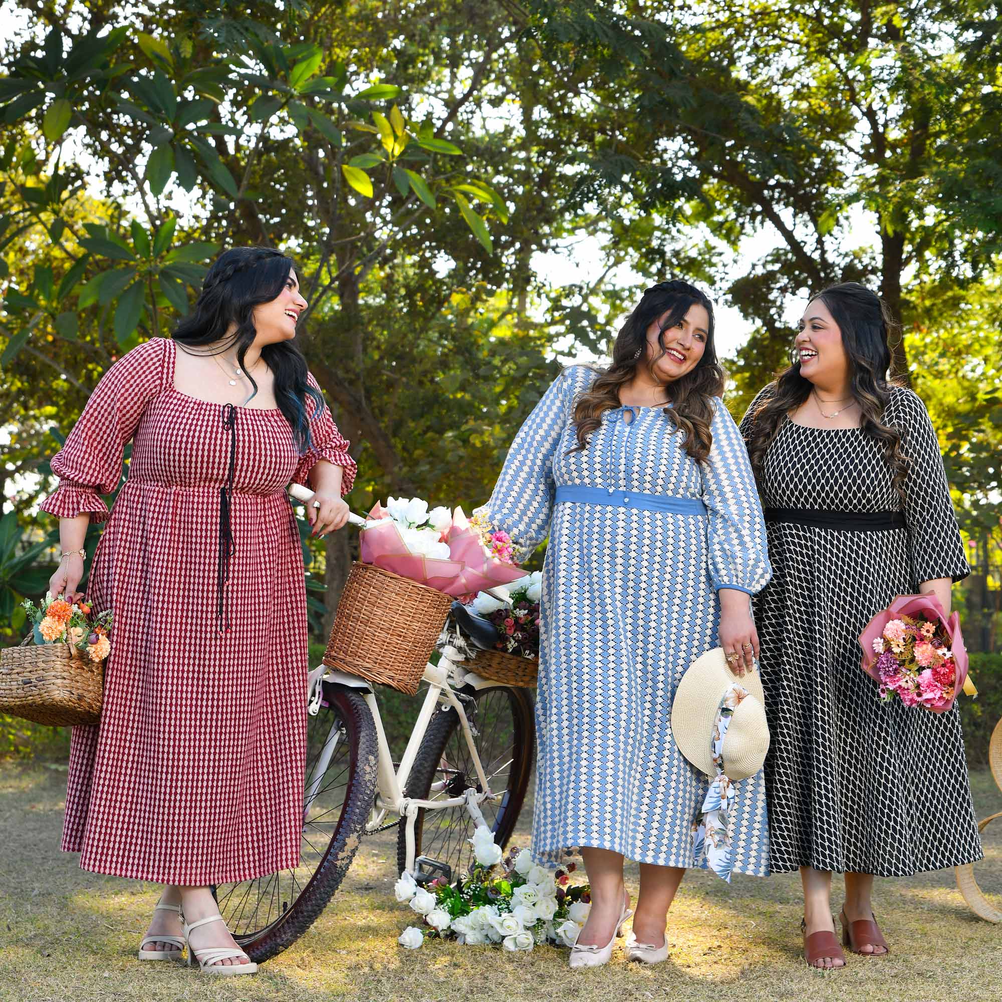 Berlin- Black & Ivory Knitted Fit n Flair Dress