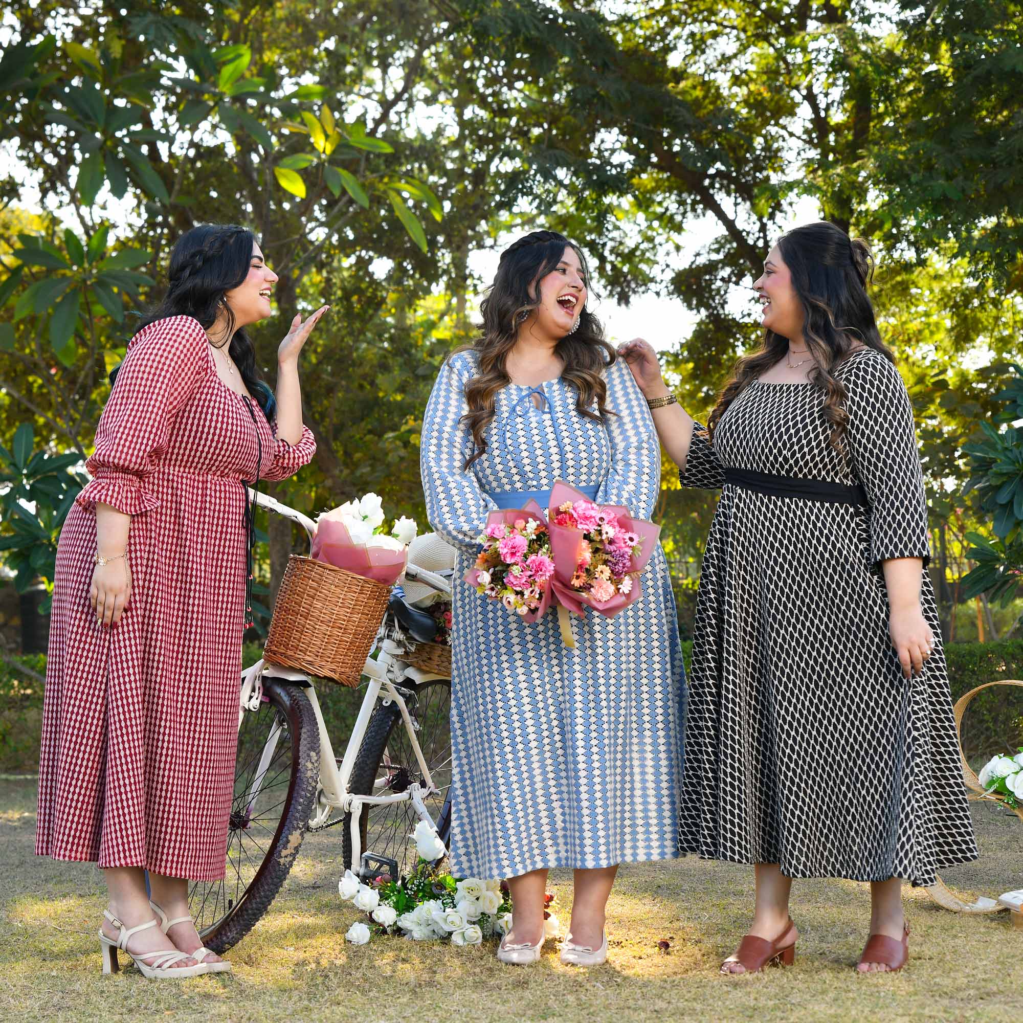 Berlin- Black & Ivory Knitted Fit n Flair Dress