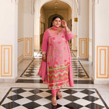 Wildflower Pink Sequin Embroidered Georgette Suit Set