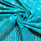 Samundar Sa Neela Handblock Printed Chikankari Suit Set