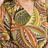 Leaf Affair Assymetrical Co-Ord Set