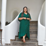 Fern Frill Delight Wrap Dress