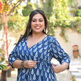 Indigo Pine Wrap Style Co-ord Set