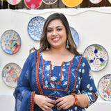 Vintage Nilgiri Floral Handblock Cotton Suit Set