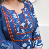 Vintage Nilgiri Floral Handblock Cotton Suit Set