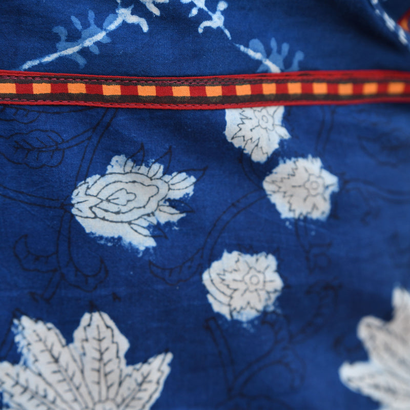 Vintage Nilgiri Floral Handblock Cotton Kurta