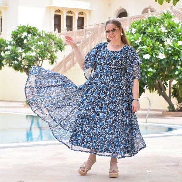 Springlime Daisy Georgette Dress