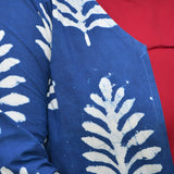 Maroon & Indigo Pinecone Cape Co-ord Set