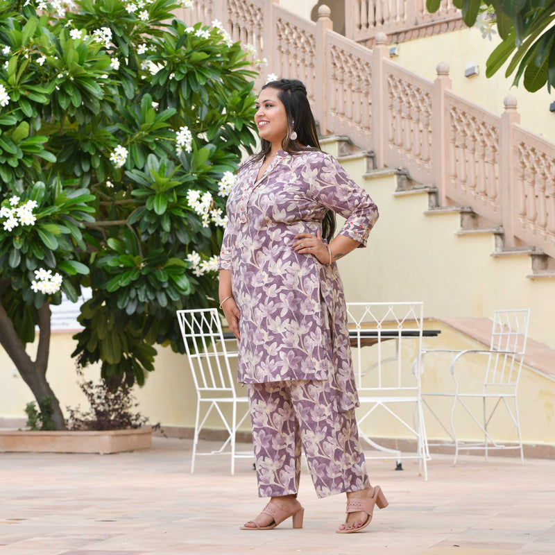 Pearly Wistenia Floral Co-ord Set