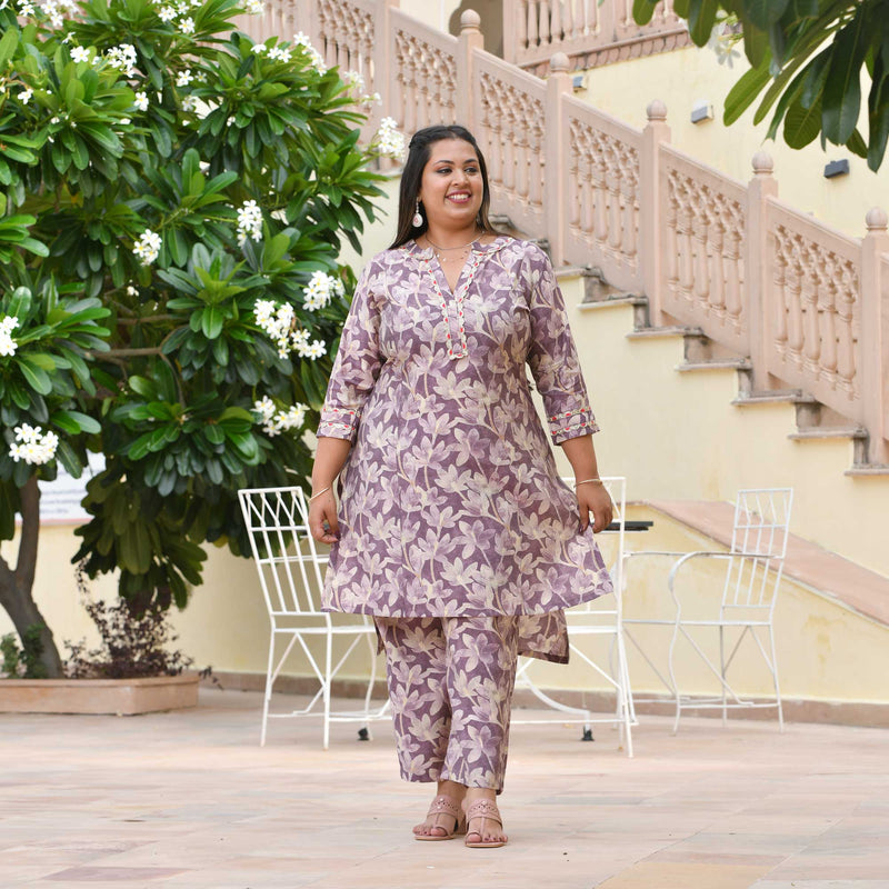 Pearly Wistenia Floral Co-ord Set