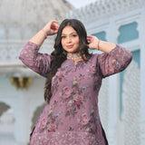 Lavender Haze Floral Georgette Co-ord Set