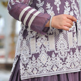 Dusky Purple Blazer Lehenga Set