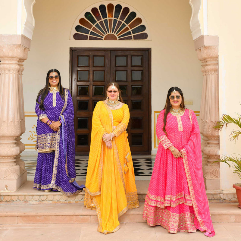 Pehli Kiran Leheriya Georgette Lehenga Set