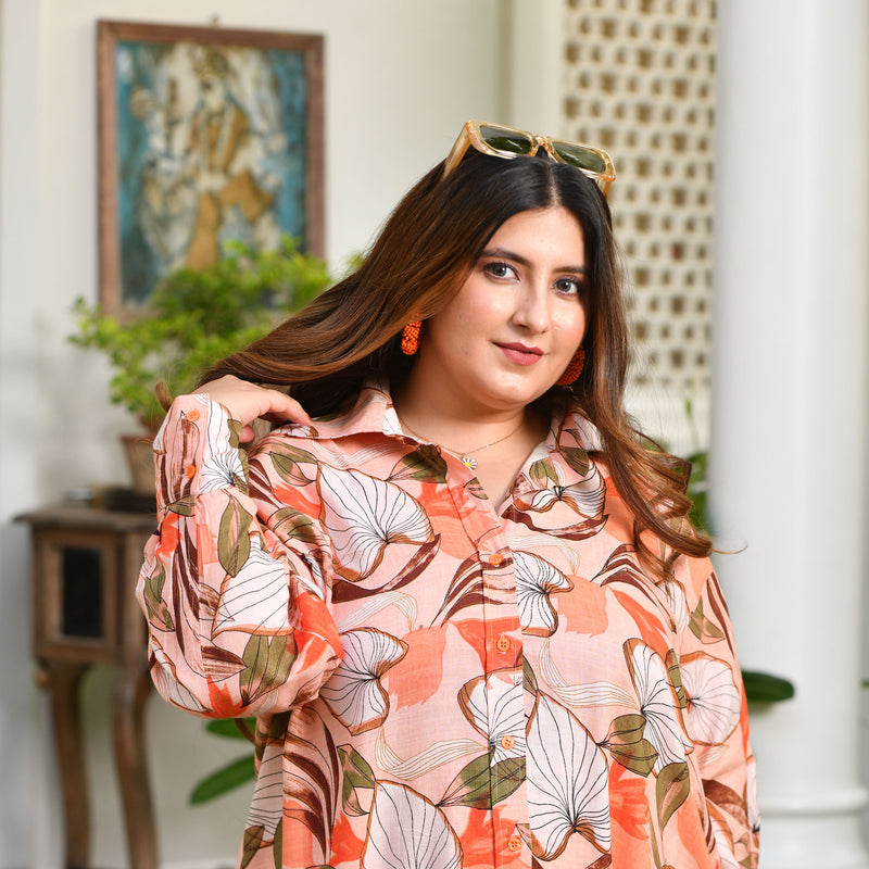 Zesty Orange Tropical Co-Ord Set