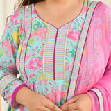 Whispers Of Bloom Floral Cotton Anarkali
