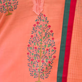 Sun-Kissed Peach Butta Chikan Laced Suit Set