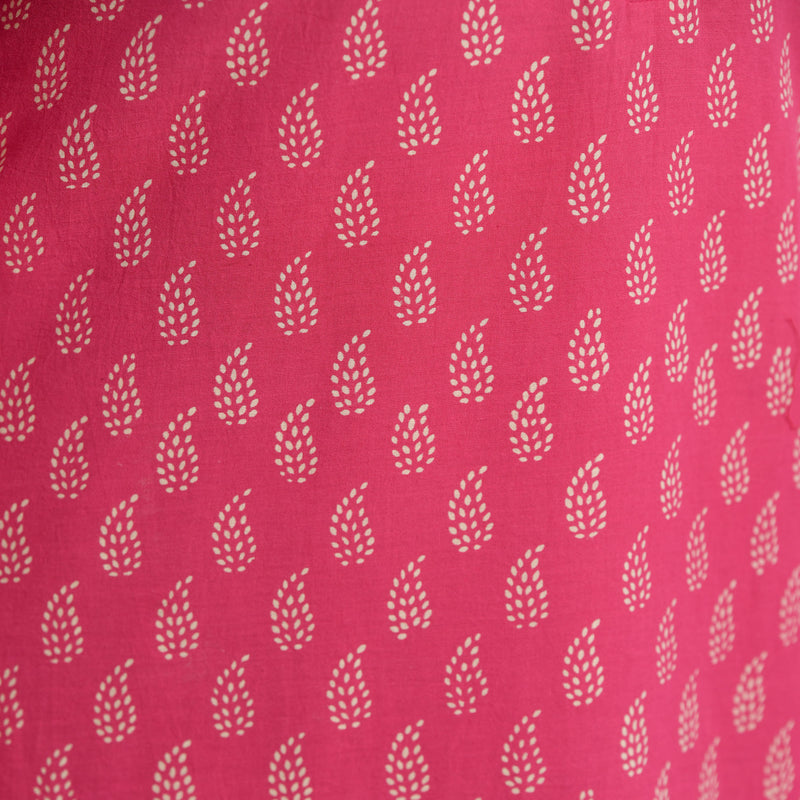 Gulaab Ki Rani Handblock Printed Chikankari Suit Set