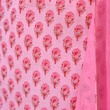 Peony Pink Floral Cotton Suit Set