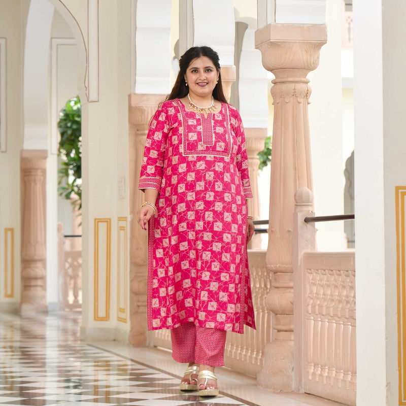 Rani Pink Radiance Suit Set