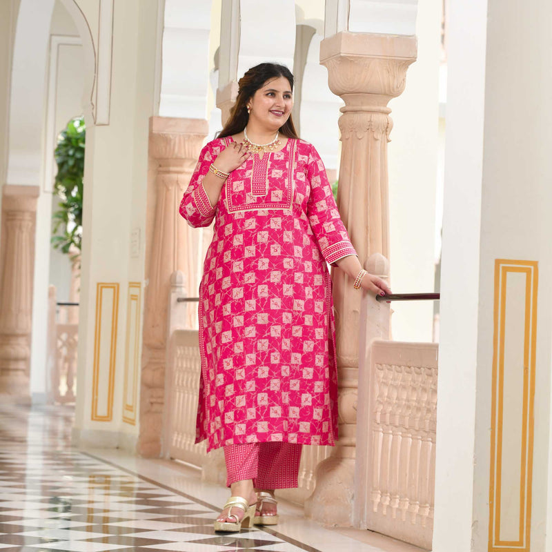 Rani Pink Radiance Suit Set