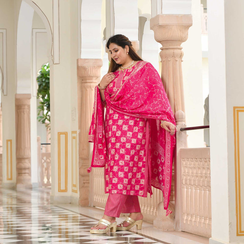 Rani Pink Radiance Suit Set