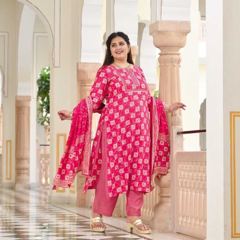 Rani Pink Radiance Suit Set