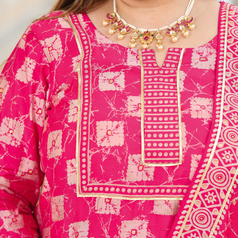 Rani Pink Radiance Suit Set