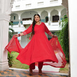 Ruby Chikankari Affair Georgette Anarkali