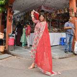 Gulabon ka Jalsa Handblock Cotton Suit Set