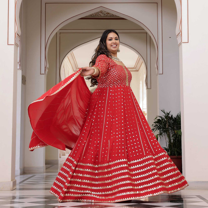 Rang Rasiya Gota Georgette Anarkali Set