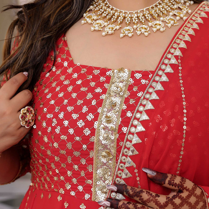 Rang Rasiya Gota Georgette Anarkali Set